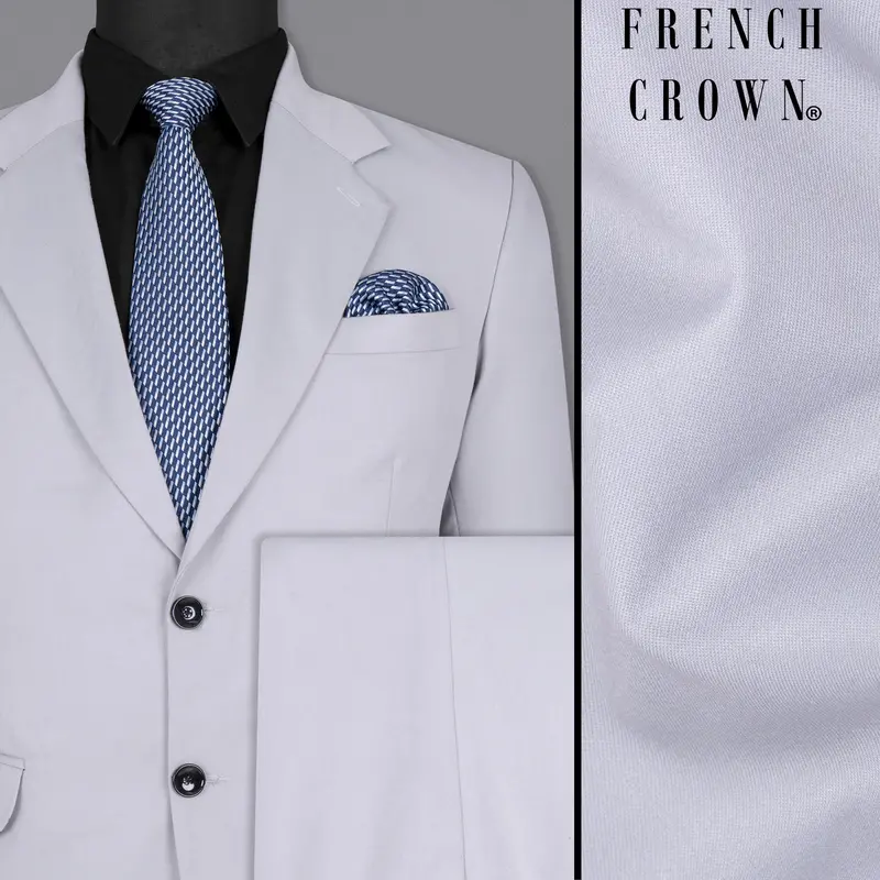 Ghost Gray Wool Rich Suit 1