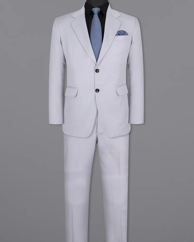 Ghost Gray Wool Rich Suit 4