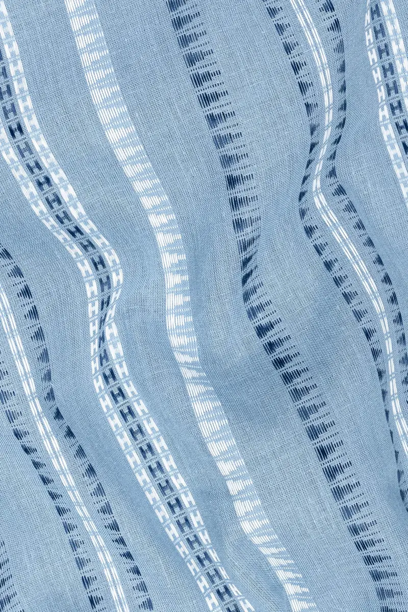 Glacier Blue Dobby Textured Premium Giza Cotton Kurta Set 3