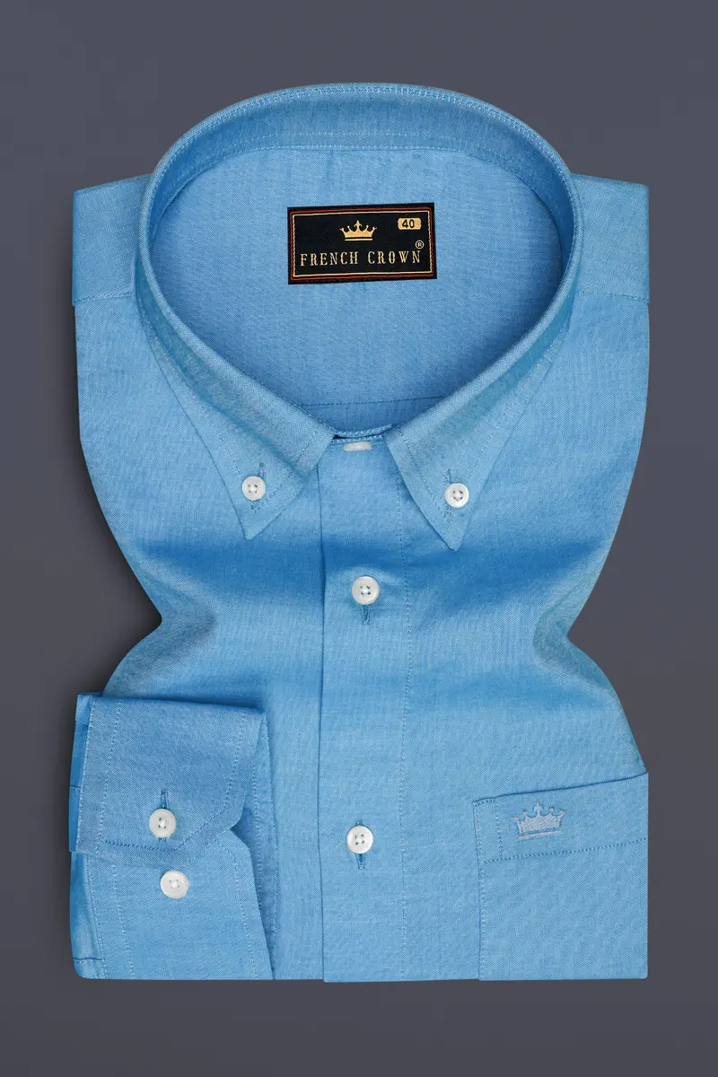 Glacier Blue Royal Oxford Shirt 4