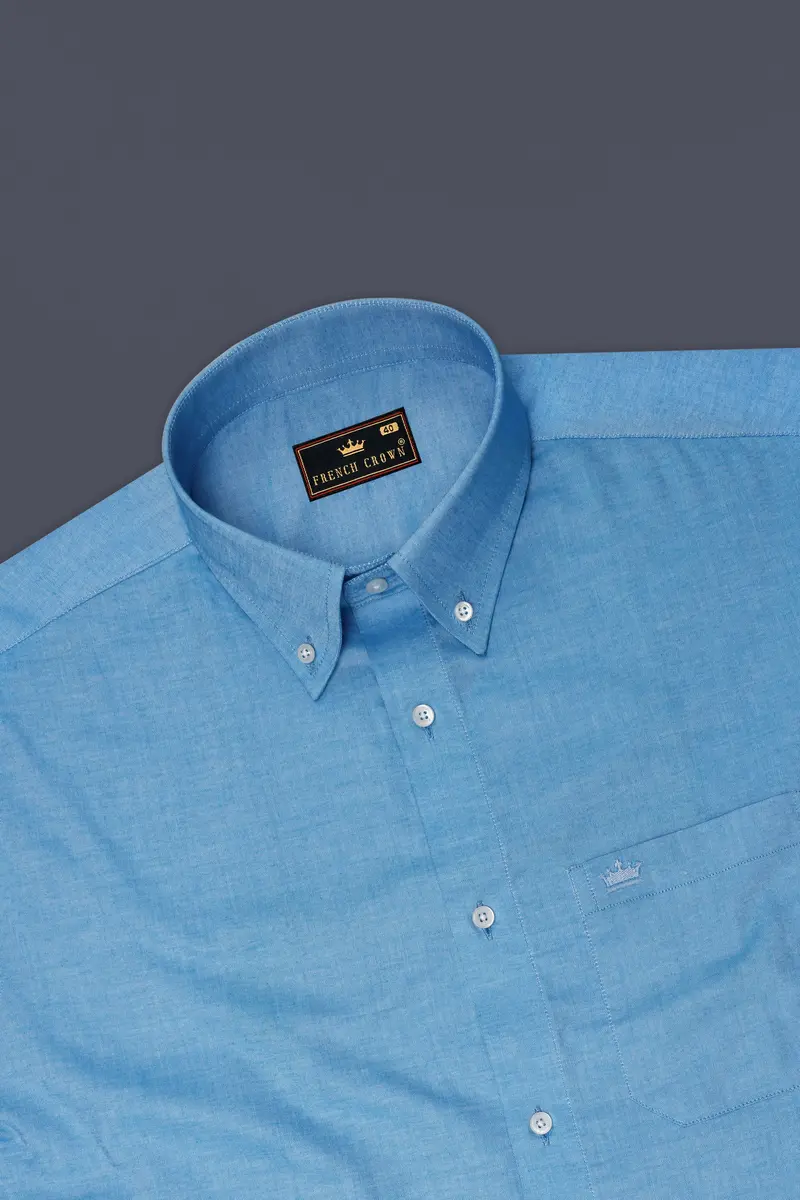 Glacier Blue Royal Oxford Shirt 5