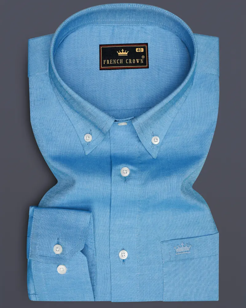 Glacier Blue Royal Oxford Shirt 6