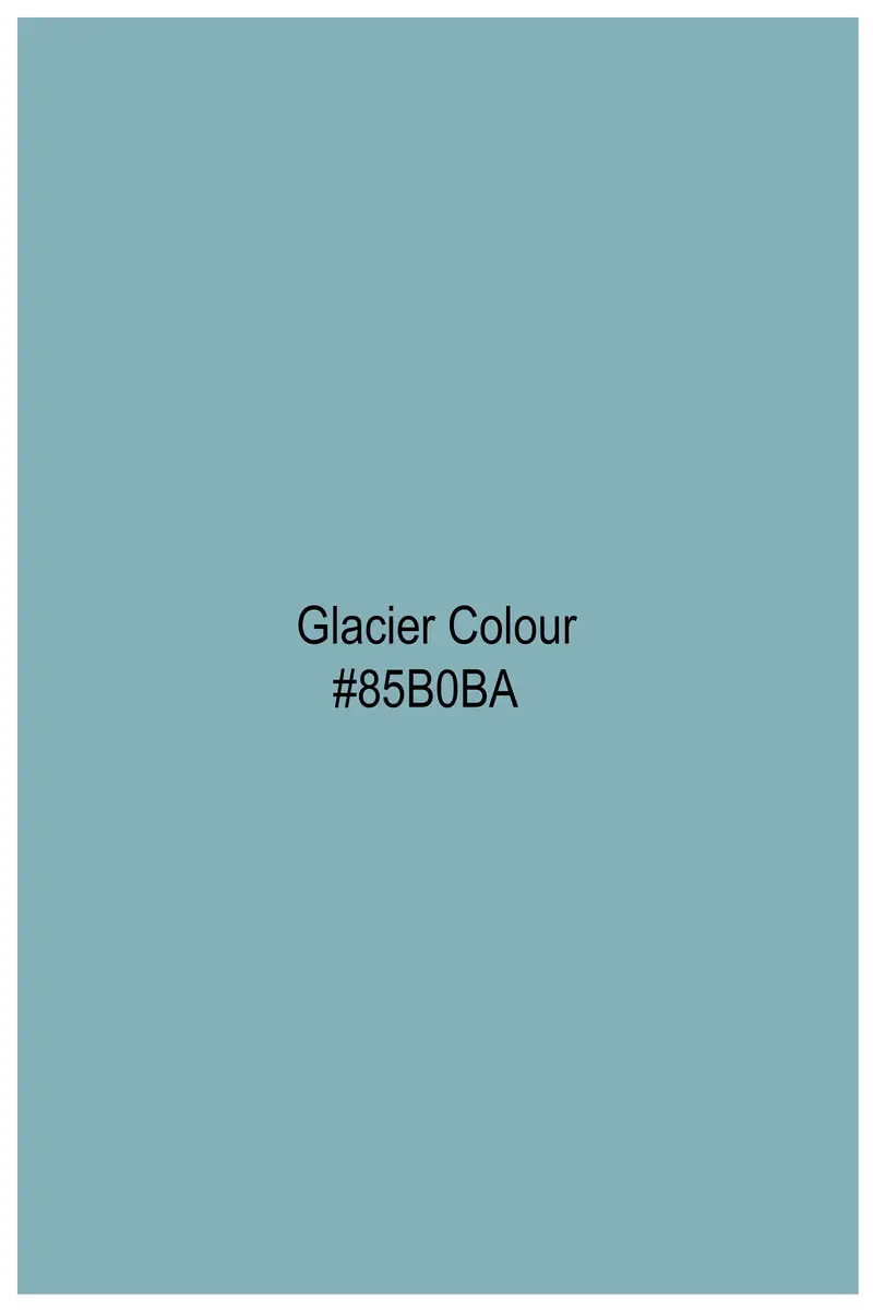 Glacier Blue Subtle Sheen Super Soft Premium Cotton Kurta 9