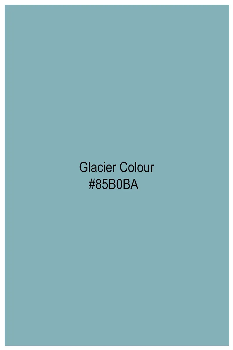 Glacier Blue Subtle Sheen Super Soft Premium Cotton Kurta Set 7