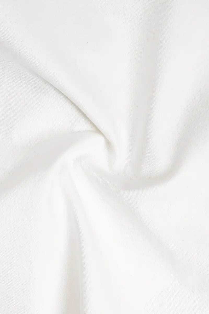 Glacier-Bright White Solid Heavyweight Twill Designer Jacket 3
