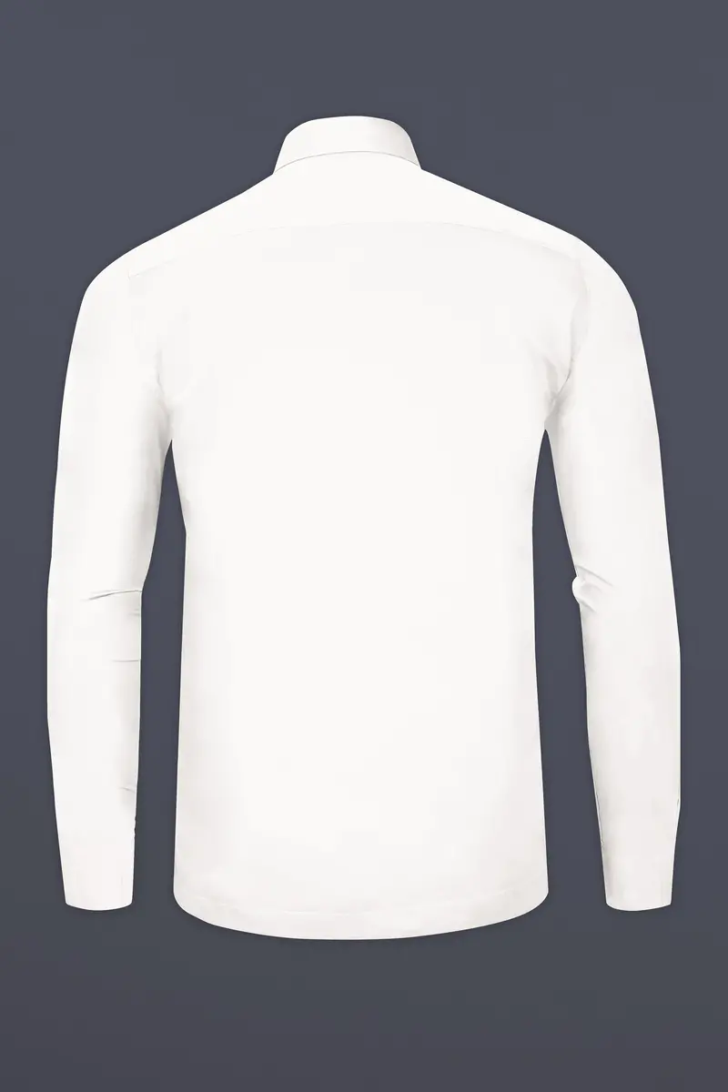 Glacier-Bright White Solid Heavyweight Twill Designer Jacket 7