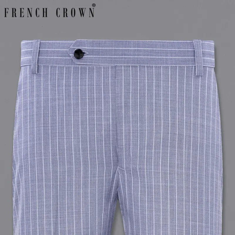 Glaucous Blue Striped Pant 1