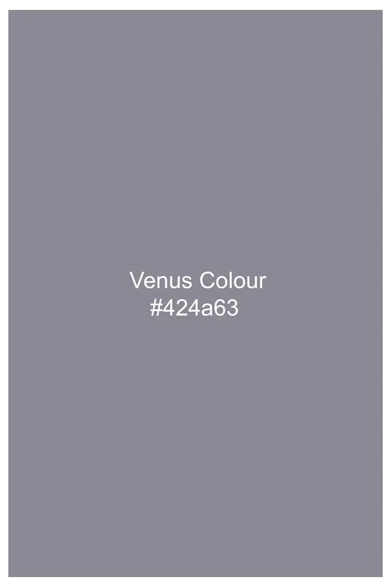 Glintar-Venus Gray Printed Chambray Premium Cotton Dress Shirt 7