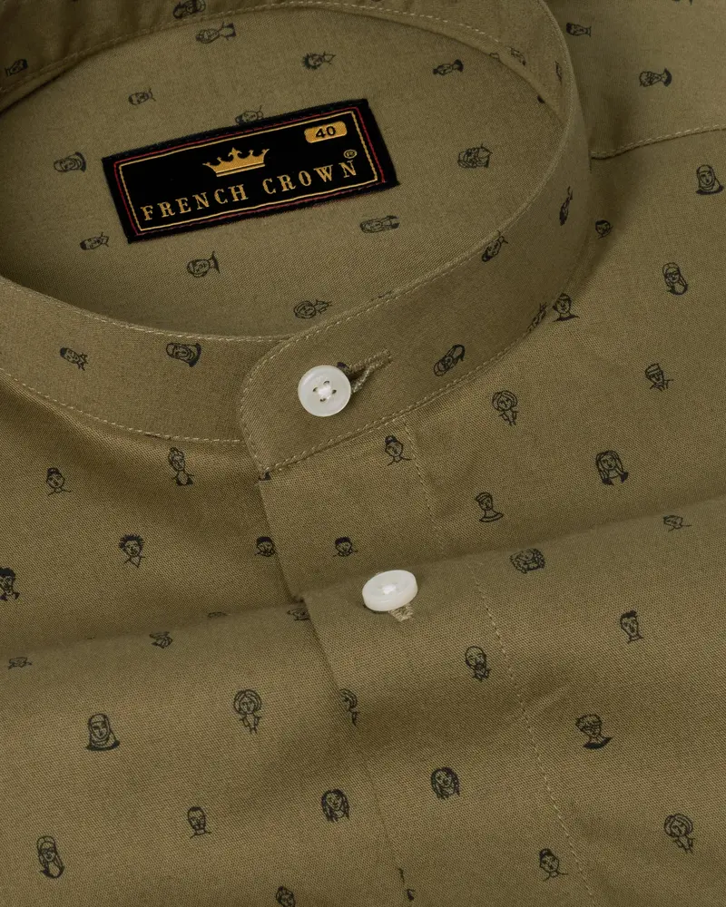 Go Ben People Printed Premium Cotton Shirt 1