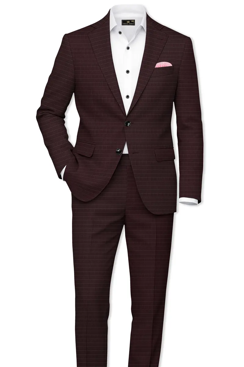 Gondola Brown Checkered Wool Rich Pant 7