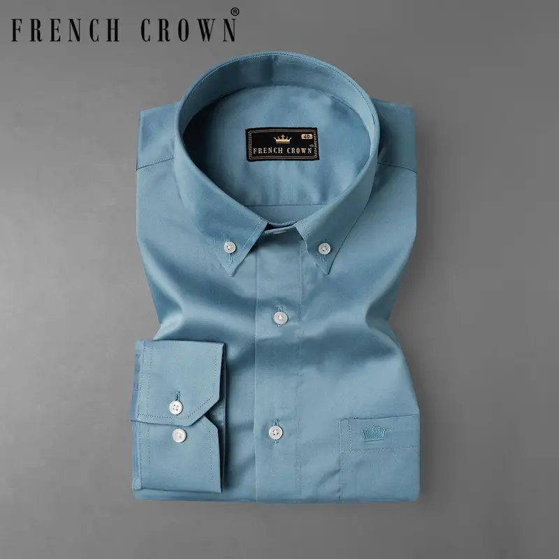 Gothic Blue Super Soft Premium Cotton Shirt 7
