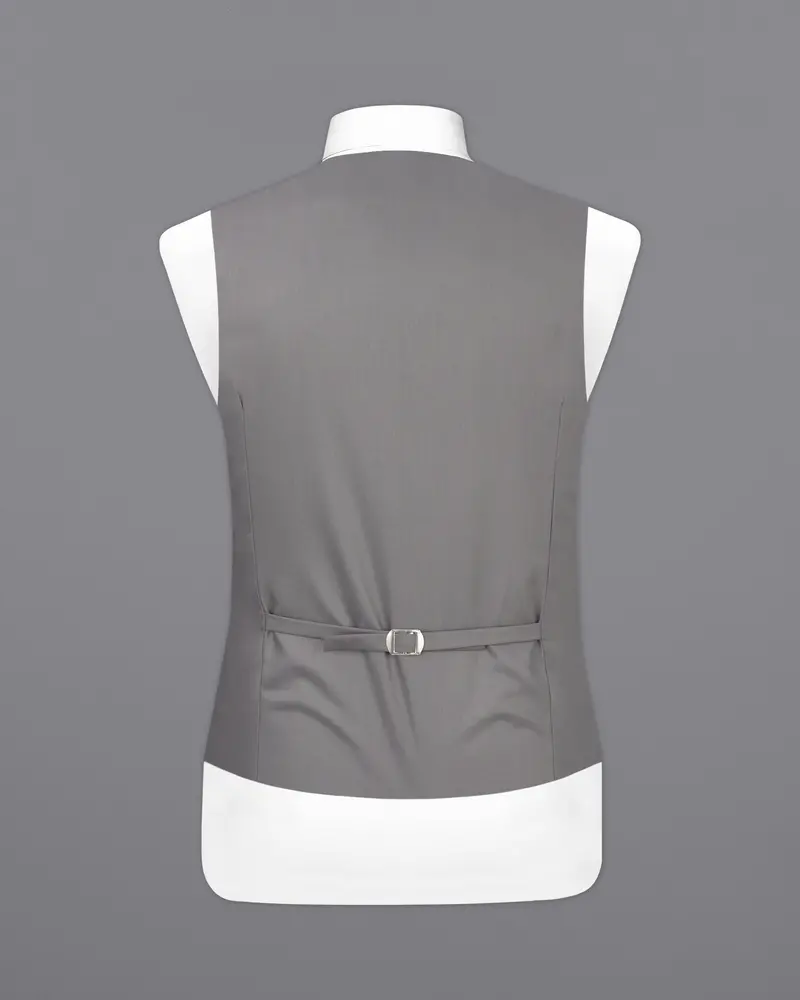 Granite Gray Designer Waistcoat 6