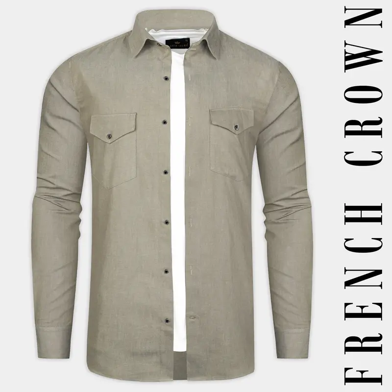 Granite Green Heavyweight Royal Oxford Overshirt/Shacket 1