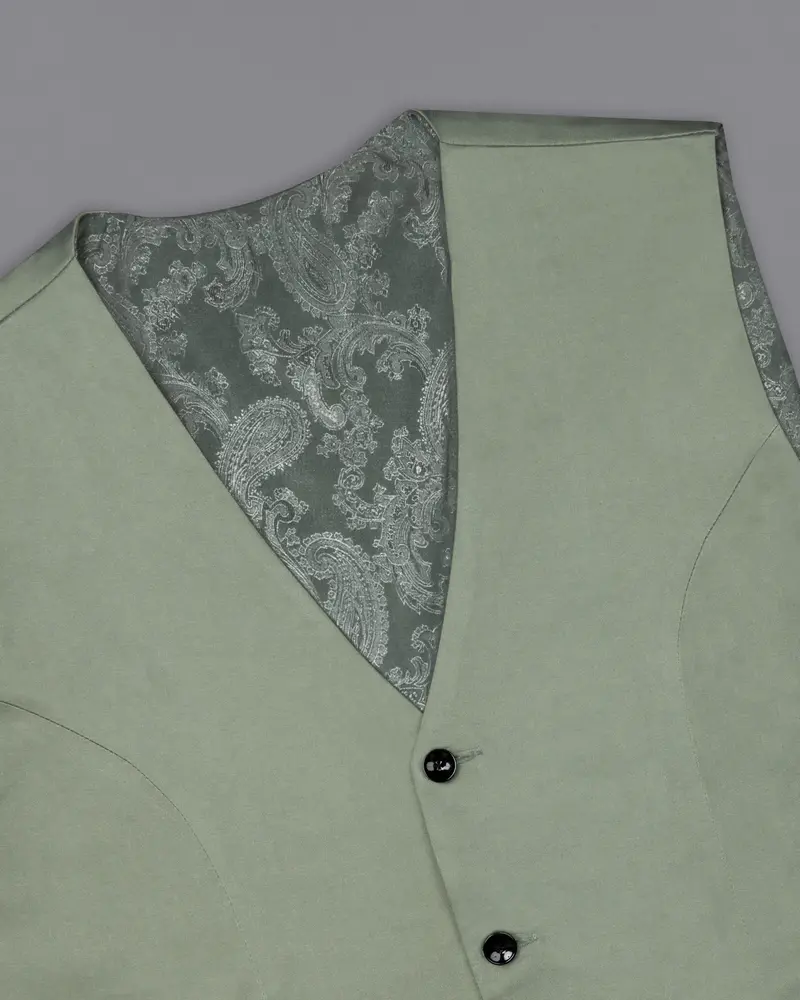 Granite Green Stretchable Premium Cotton Traveler Waistcoat 4