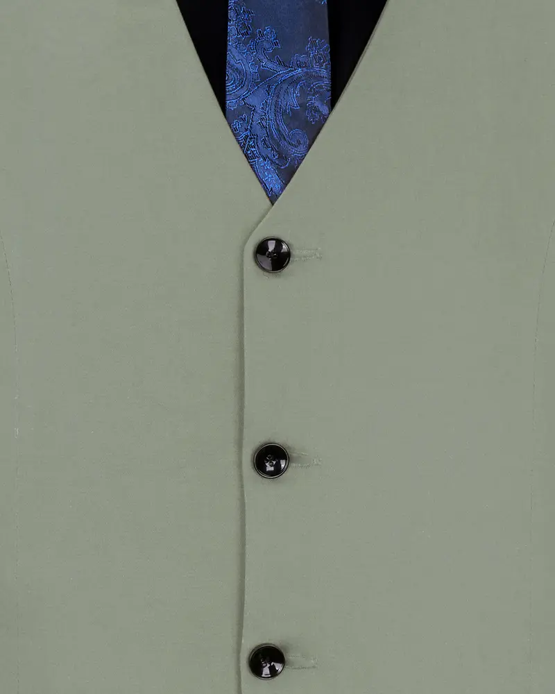 Granite Green Stretchable Premium Cotton Traveler Waistcoat 5