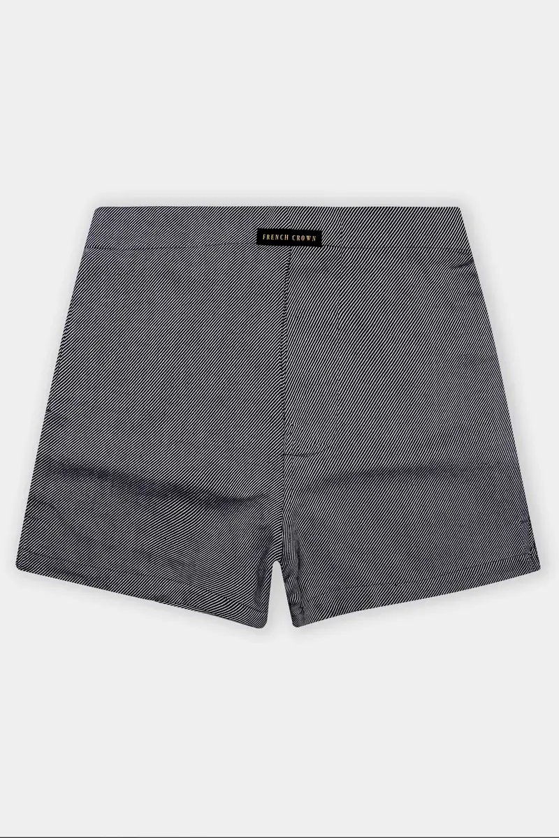 Granite-Iridium Gray Textured Flannel Premium Cotton Boxer 2