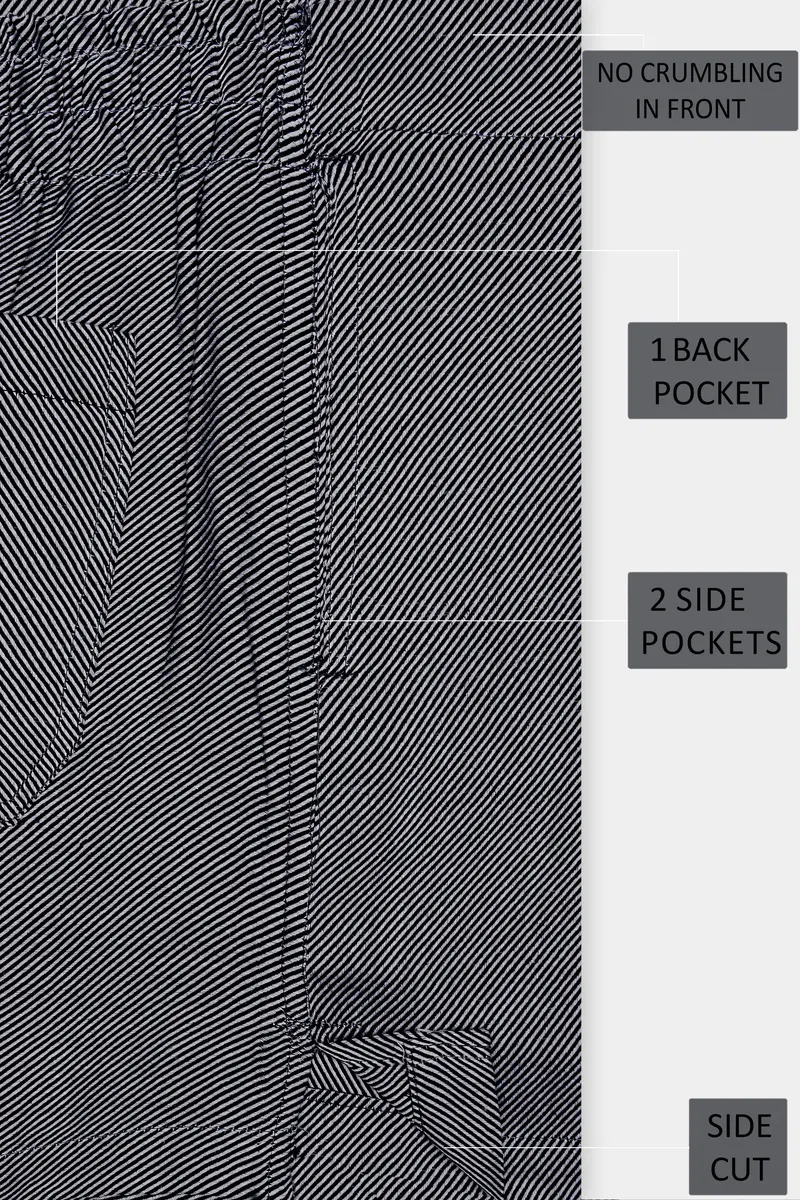 Granite-Iridium Gray Textured Flannel Premium Cotton Boxer 5