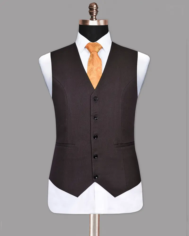 Grape Textured Premium Cotton Waistcoat 2