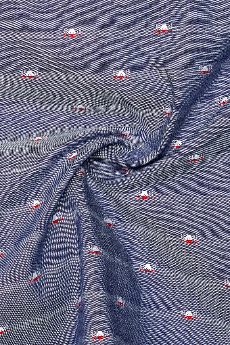 Graphite Luxe-Lynch Gray Striped Dobby Textured Premium Giza Cotton Dress Shirt 2