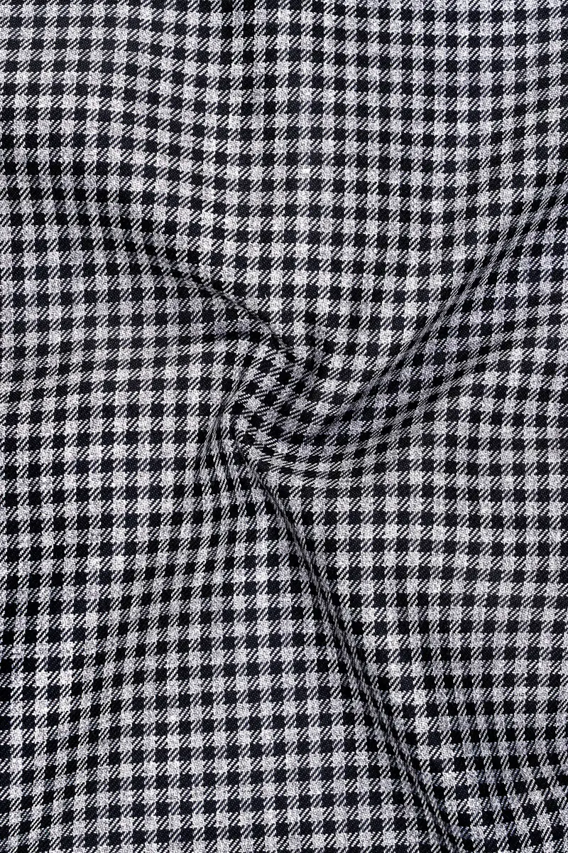 Graphite-Metallic Gray And Tuatara Gingham Plaid Tweed Single Breasted Sports Blazer 3