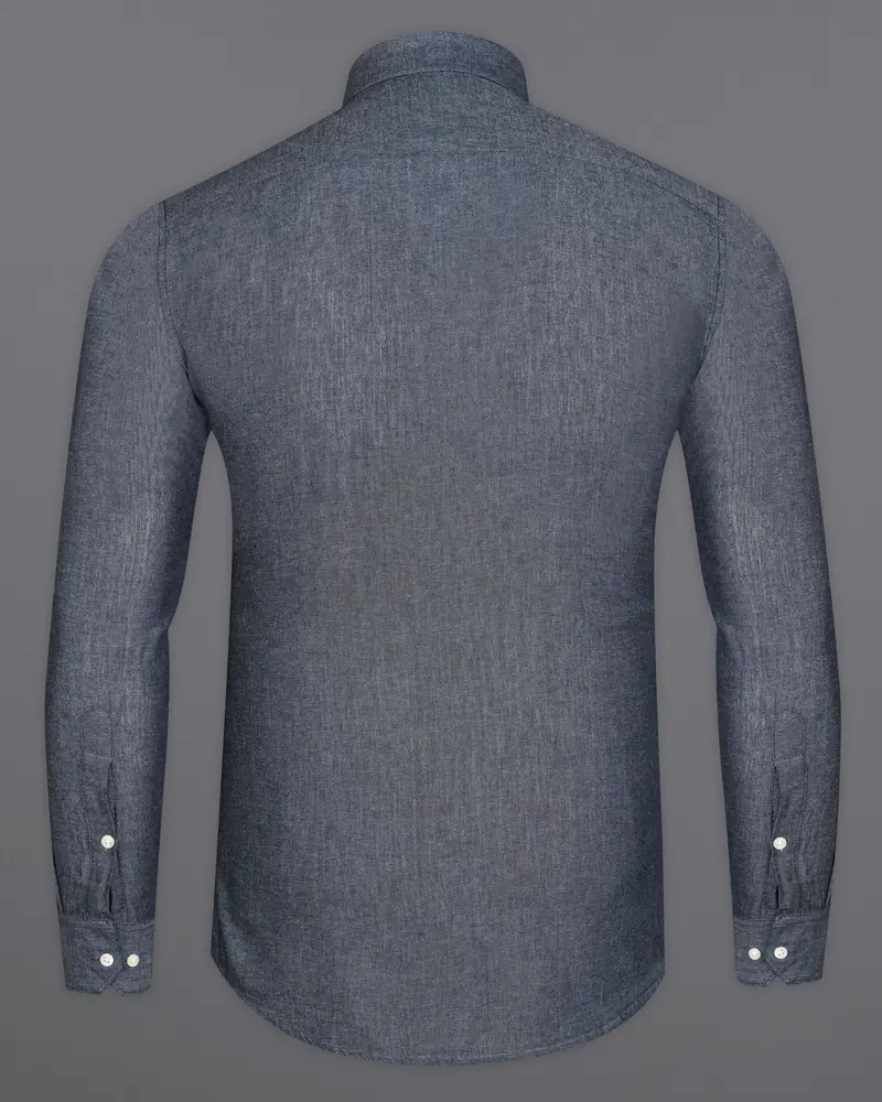 Gravel Gray Luxurious Linen Shirt 6