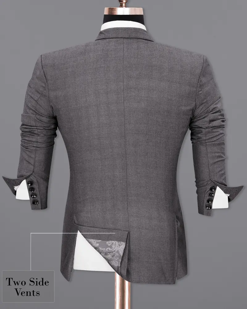 Gravel Gray Single Breasted Suit 10