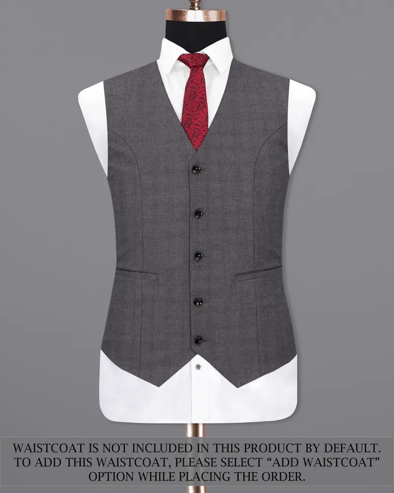 Gravel Gray Single Breasted Suit 15