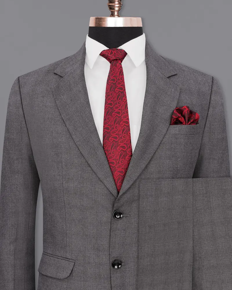 Gravel Gray Single Breasted Suit 2