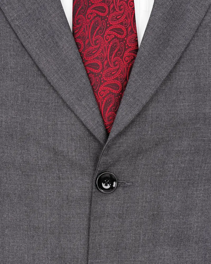 Gravel Gray Single Breasted Suit 5