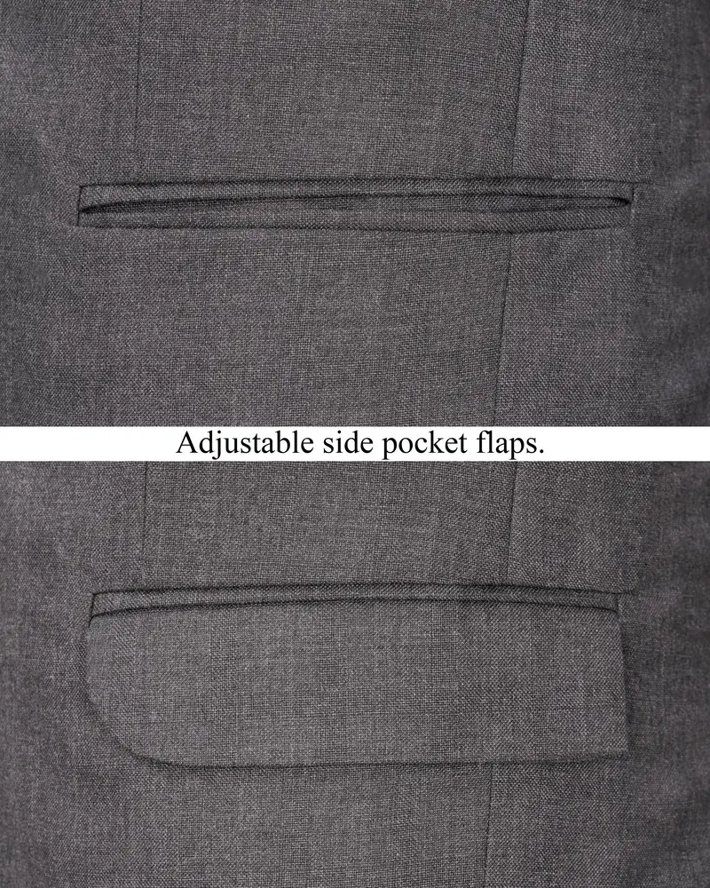 Gravel Gray Single Breasted Suit 6