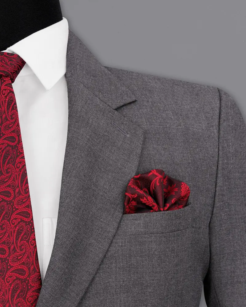 Gravel Gray Single Breasted Suit 7