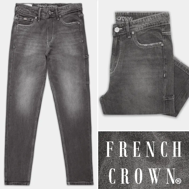 Gravel Gray Stone Wash Denim 1