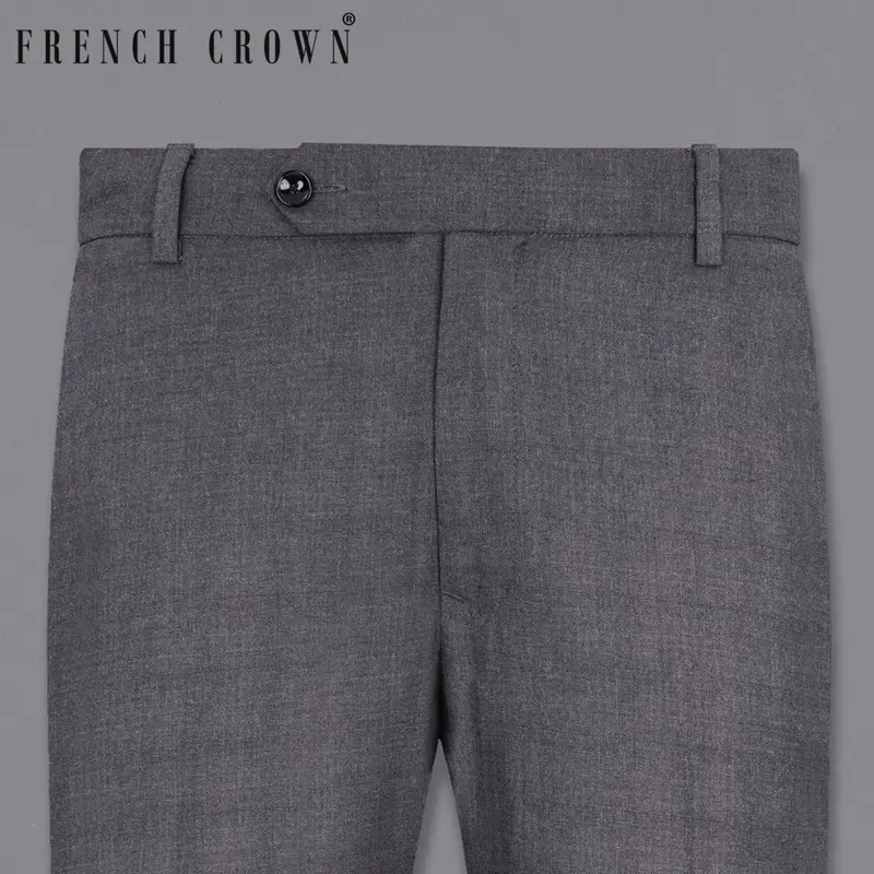 Gravel Gray Textured Pant 6