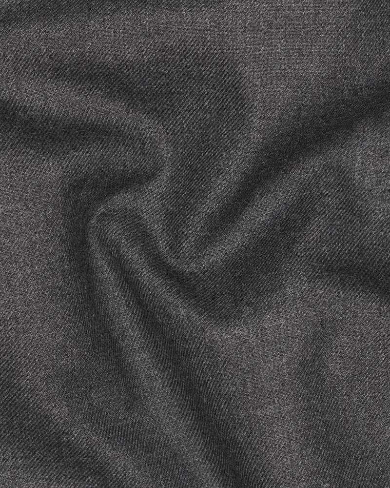 Gravel Gray Wool Rich Single Breasted Blazer 3