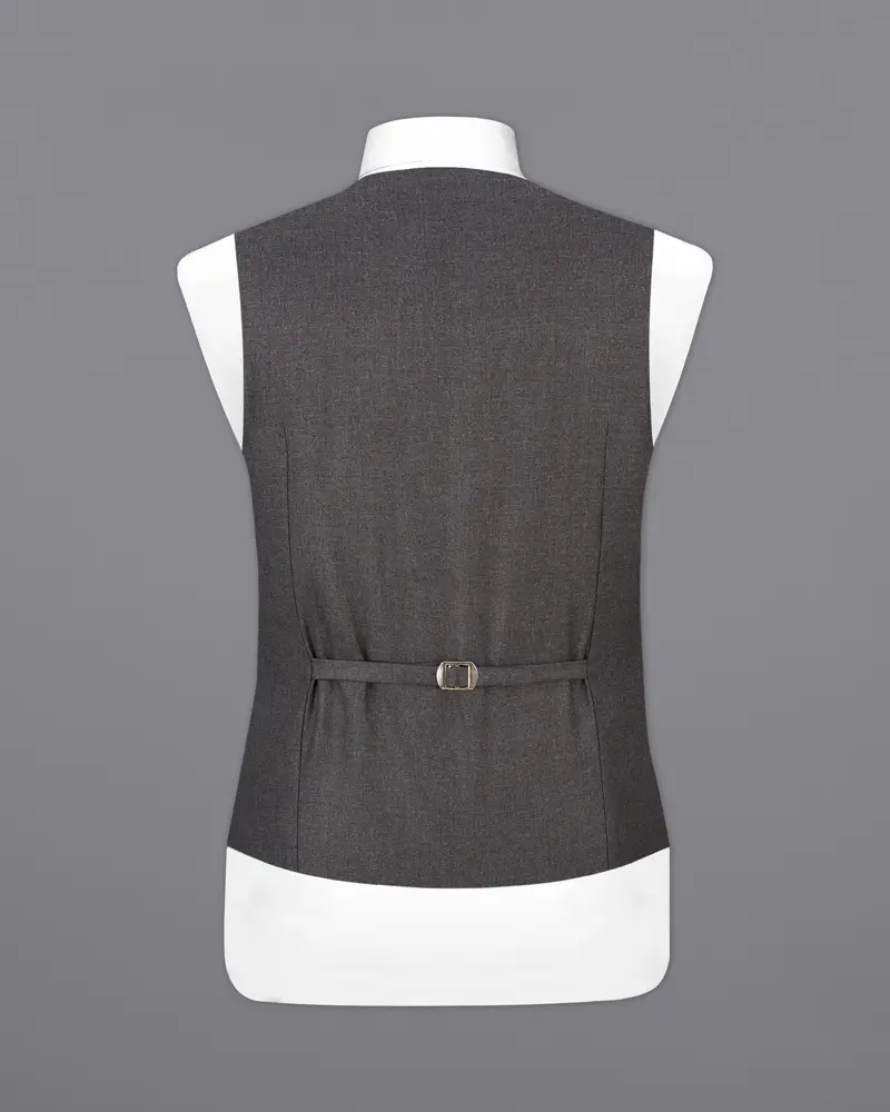 Gravel Gray Wool Rich Waistcoat 6