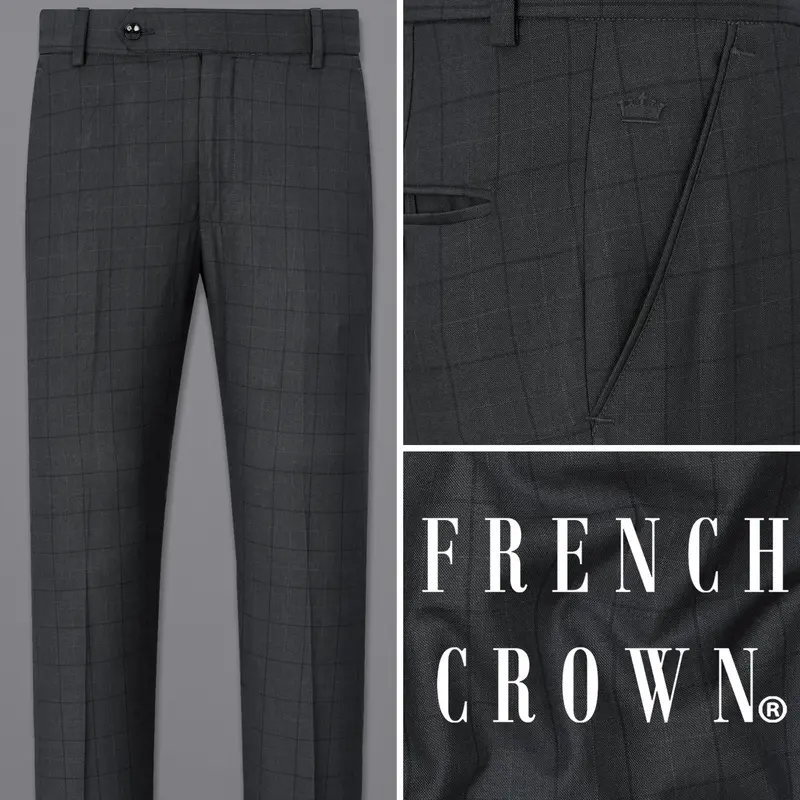 Gravel Grey With Zeus Textured Pant 1