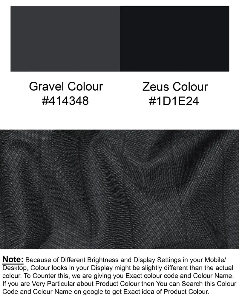 Gravel Grey With Zeus Textured Waistcoat 8