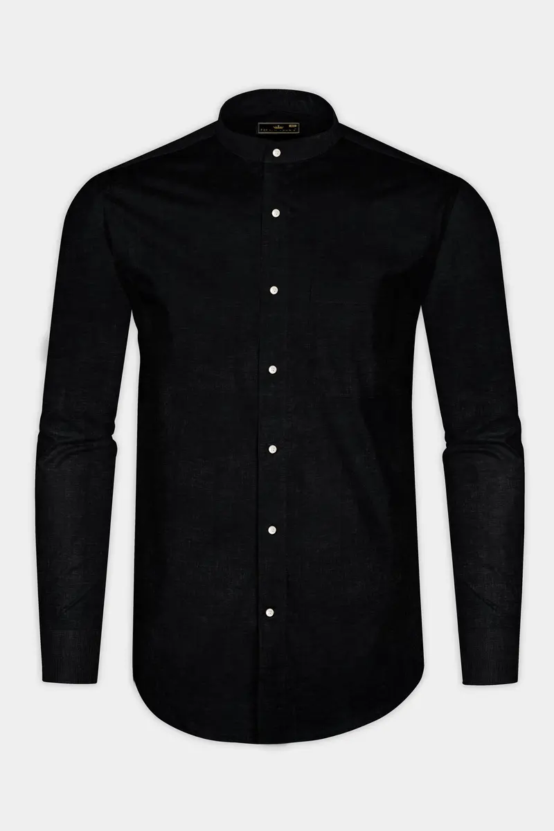 Grease Black Luxurious Linen Shirt 4