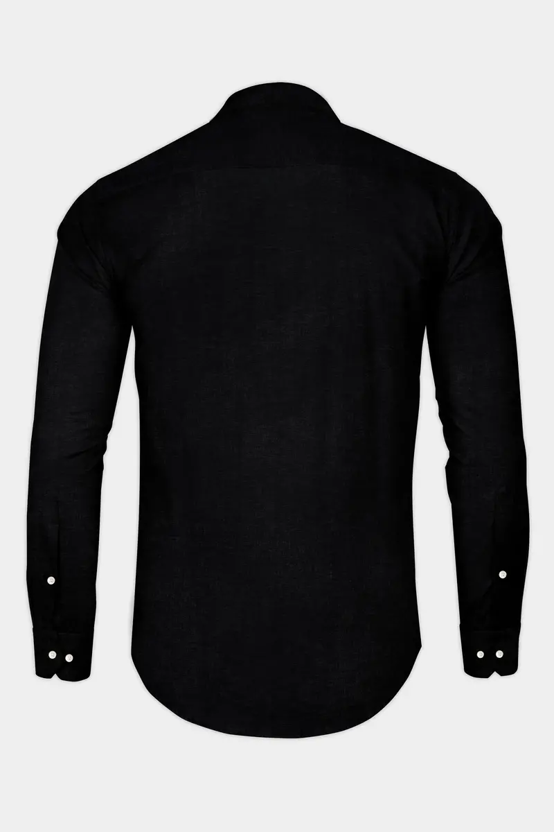 Grease Black Luxurious Linen Shirt 5