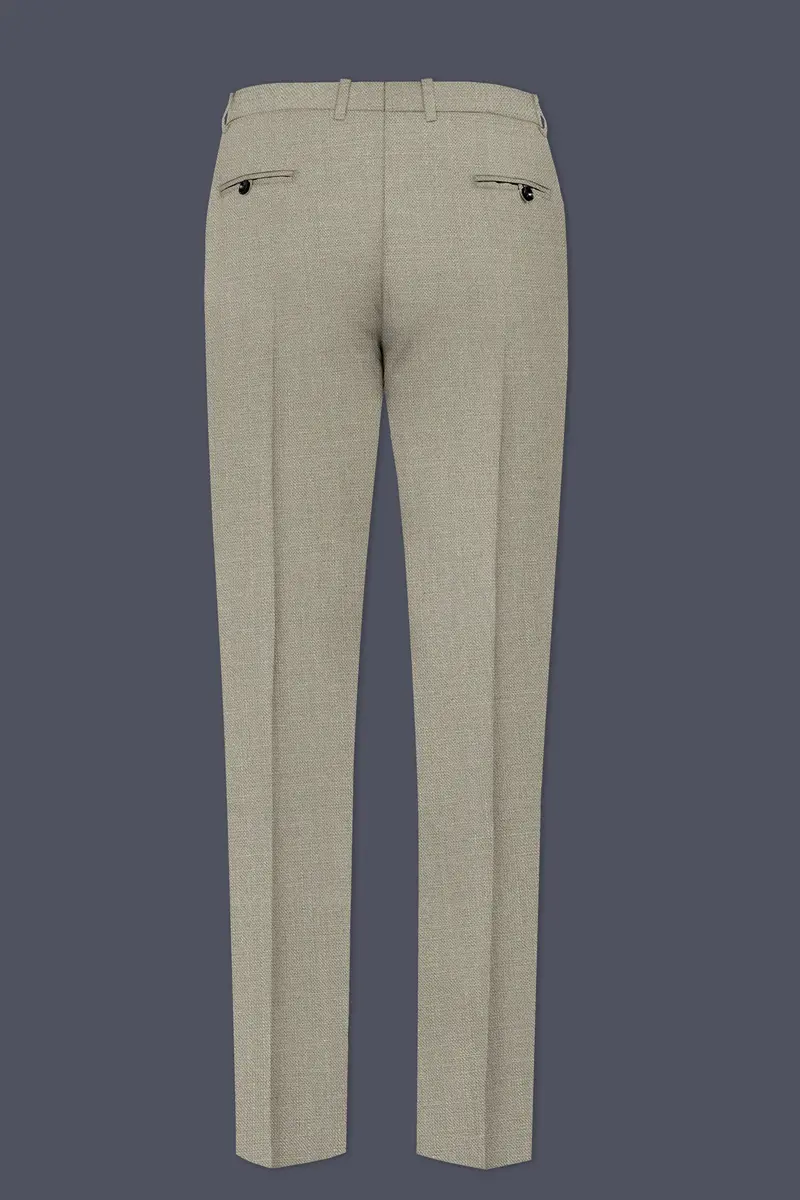 Grevino-Pablo Brown Luxurious Linen Single Breasted Stretchable Traveler Suit 15