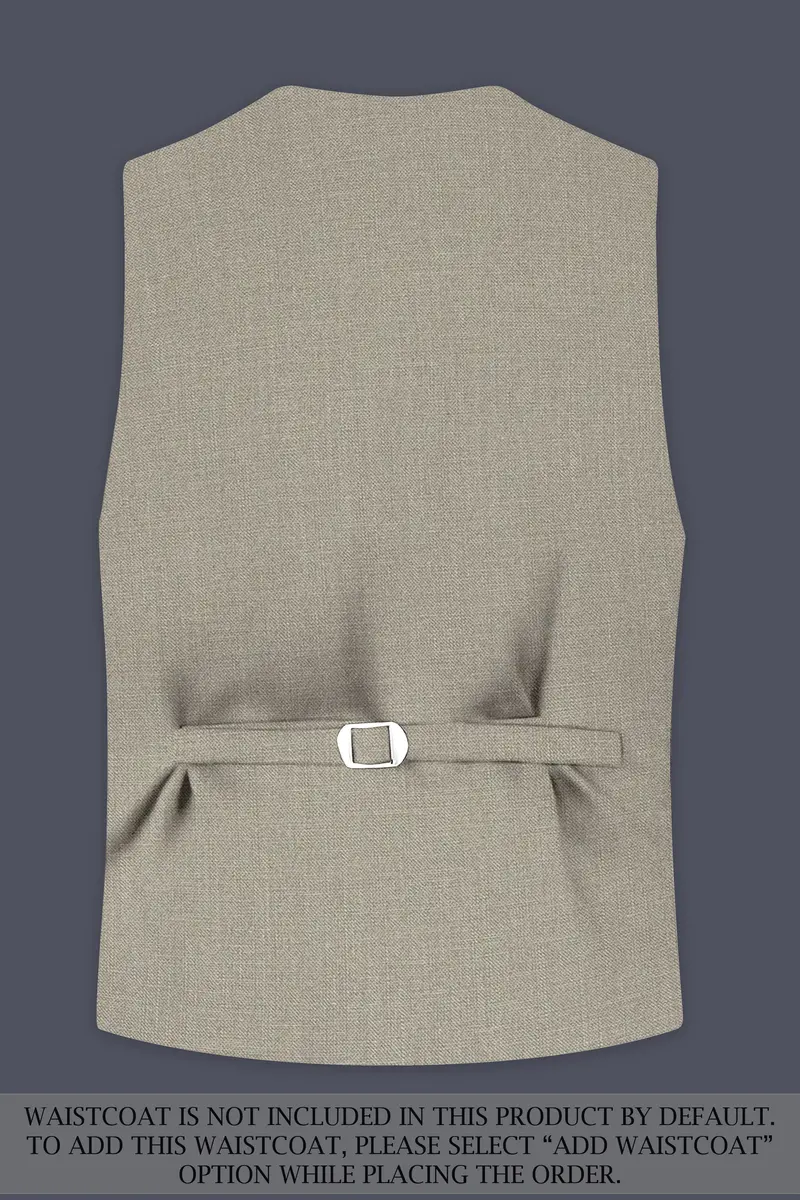 Grevino-Pablo Brown Luxurious Linen Single Breasted Stretchable Traveler Suit 18