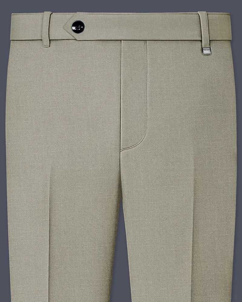Grevino-Pablo Brown Luxurious Linen Stretchable Waistband Pant 1