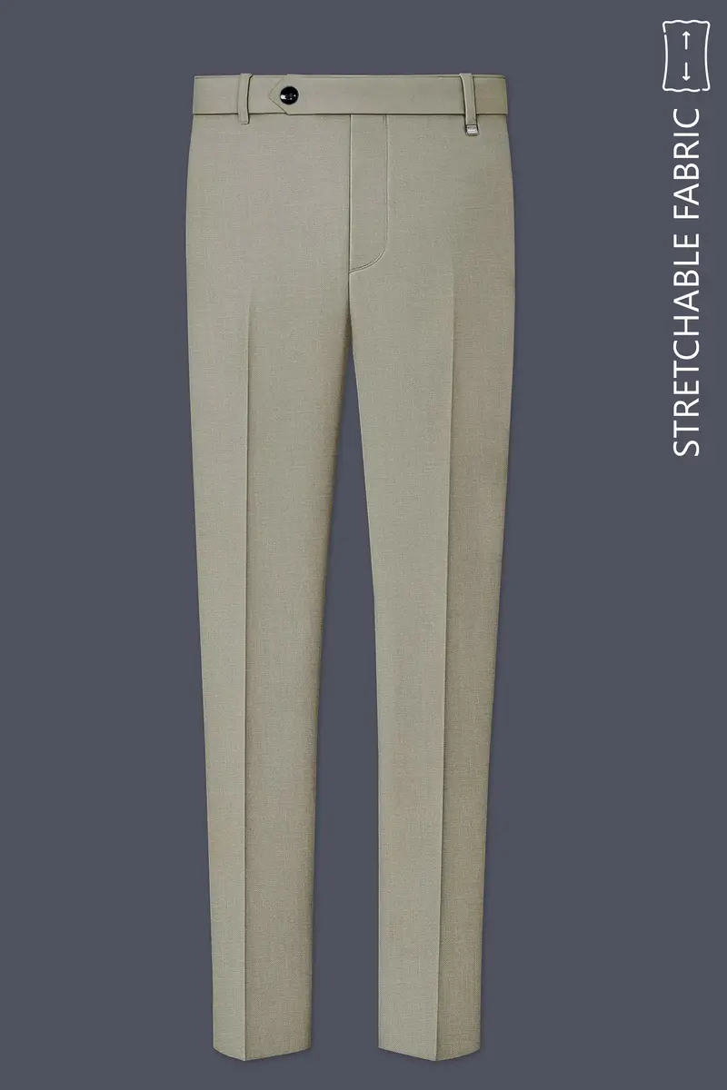 Grevino-Pablo Brown Luxurious Linen Stretchable Waistband Pant 2