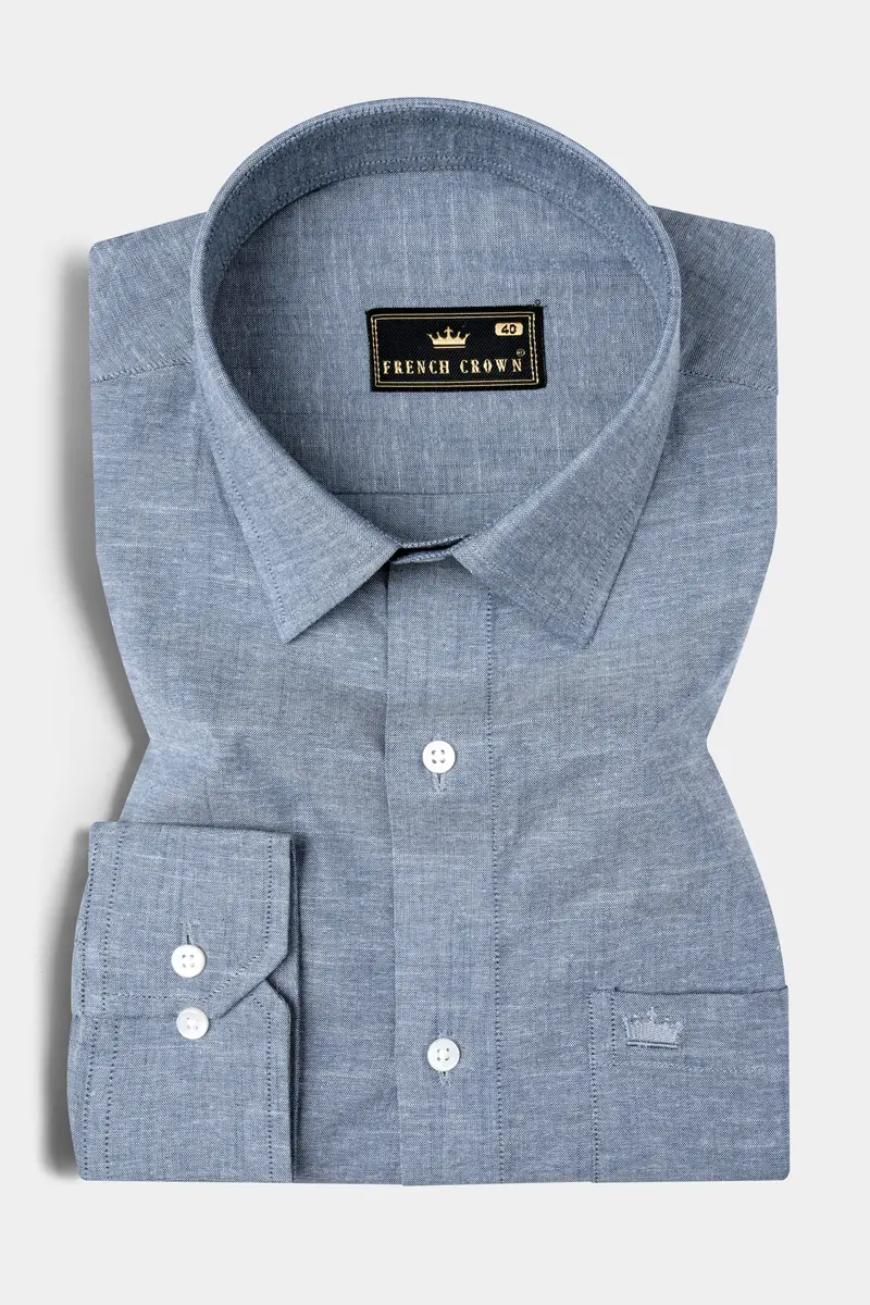Grey Chateau Royal Oxford Shirt 3