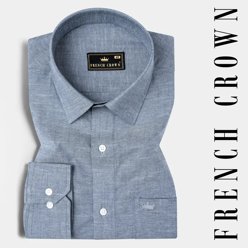 Grey Chateau Royal Oxford Shirt 7