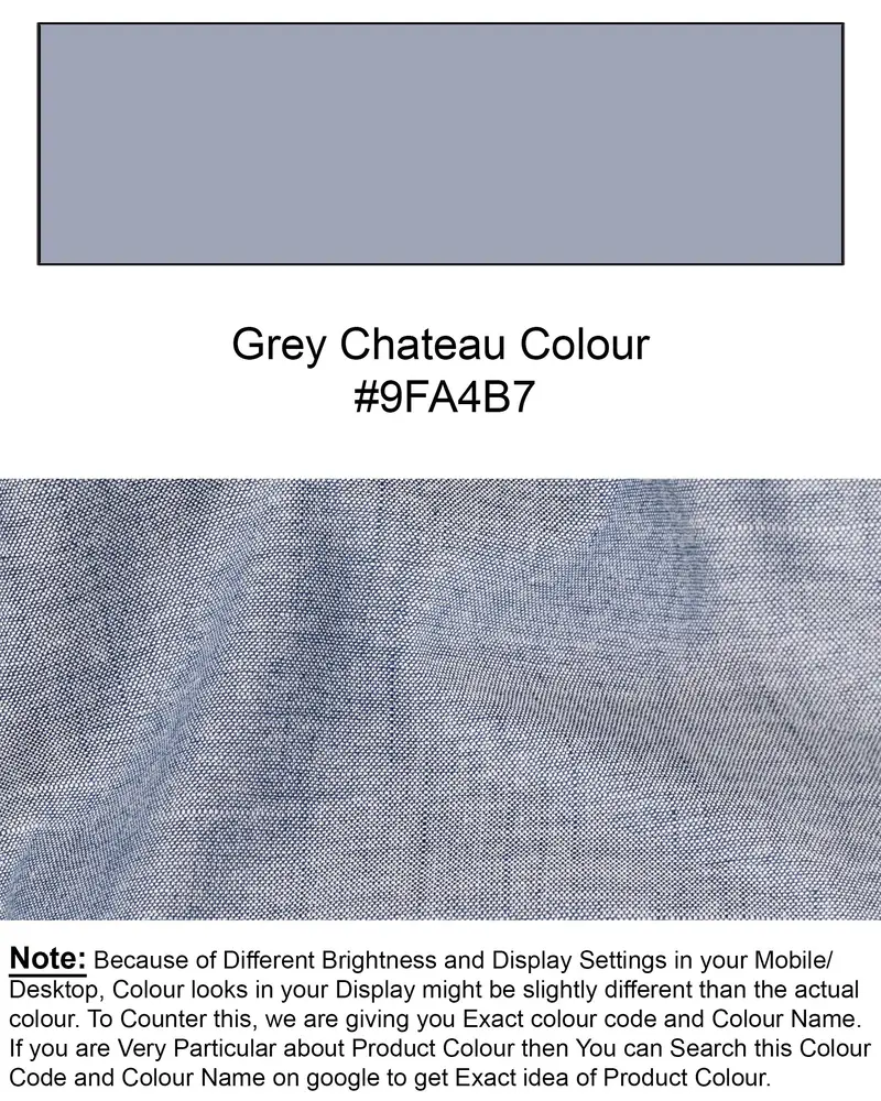Grey Chateau Royal Oxford Shirt 8