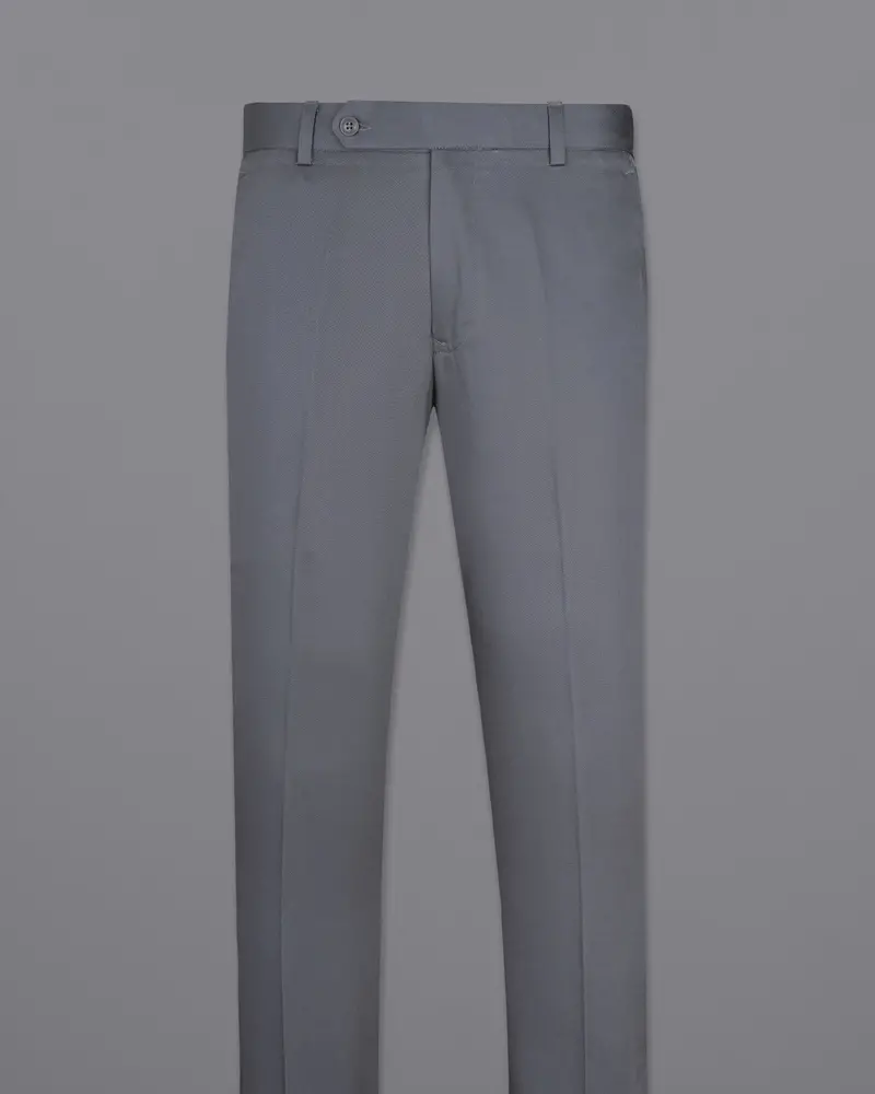 Grey Premium Cotton Formal Pant 4