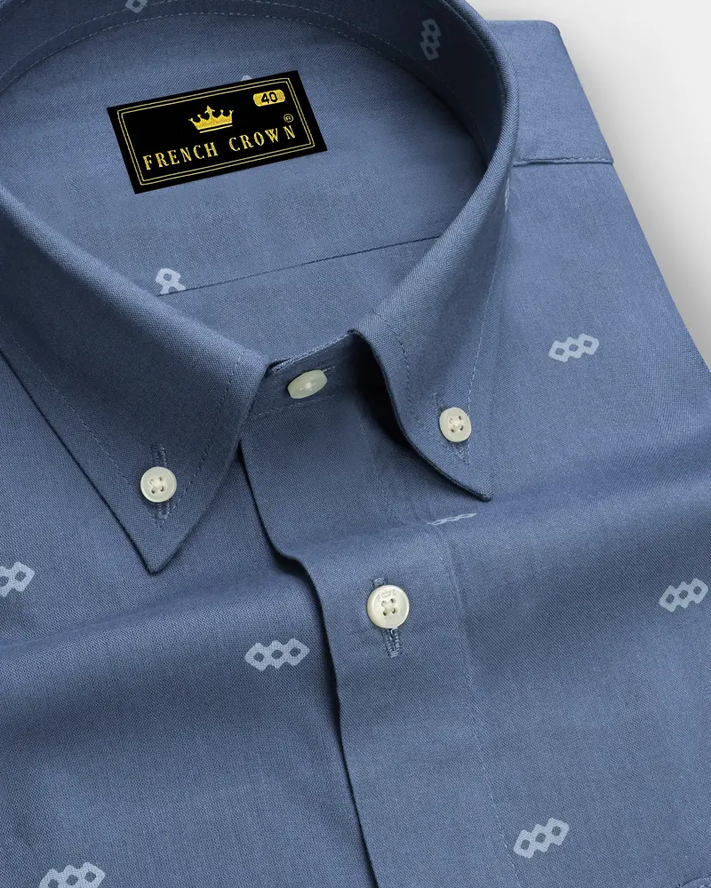 Greyish Blue Premium Tencel Shirt 1