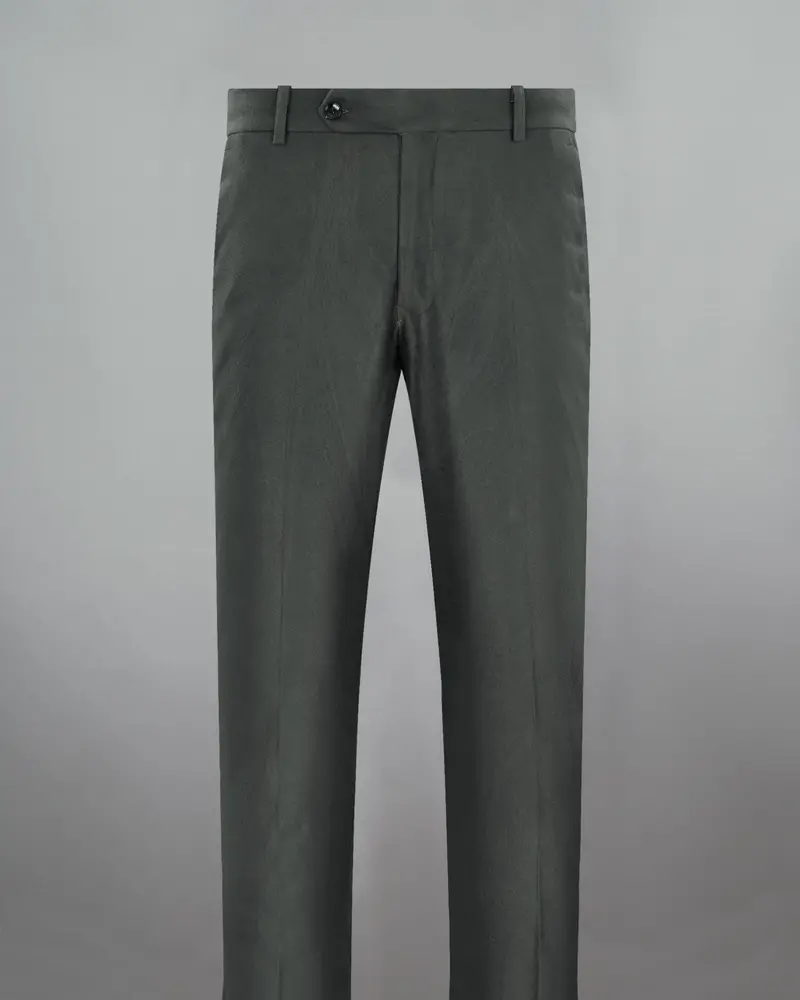 Greyish Green Premium Cotton Pant 4