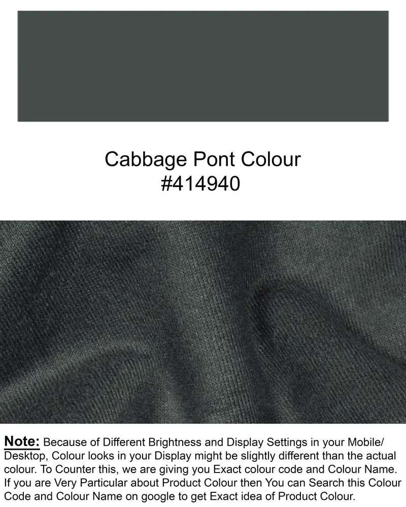 Greyish Green Premium Cotton Pant 7